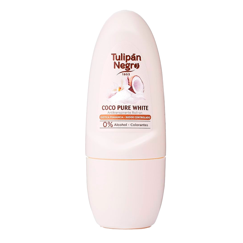 37080 TULIPAN NEGRO DEO ROLL-ON COCO PURE WHITE 50ML