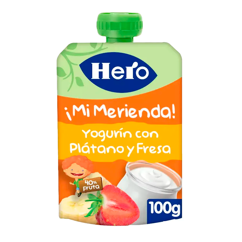 26253 HERO YOGURIN PLATANO Y FRESA 100GR