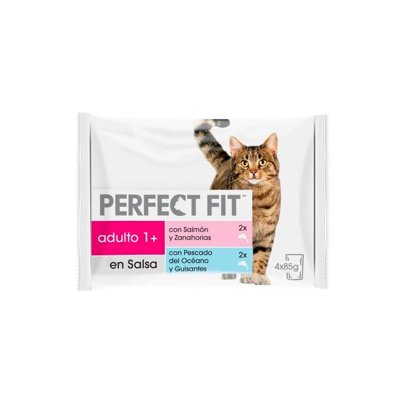 28170 PERFECT FIT CAT FOOD FISH POTS 485GR