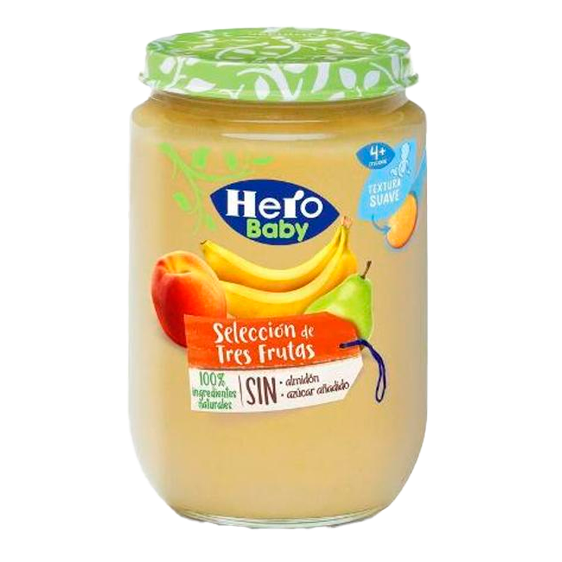 34479 HERO BABY 3 FRUITS 190 GR