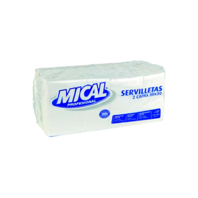 123645 MICAL-SERVIETTE 2C 30X30 200 UNI