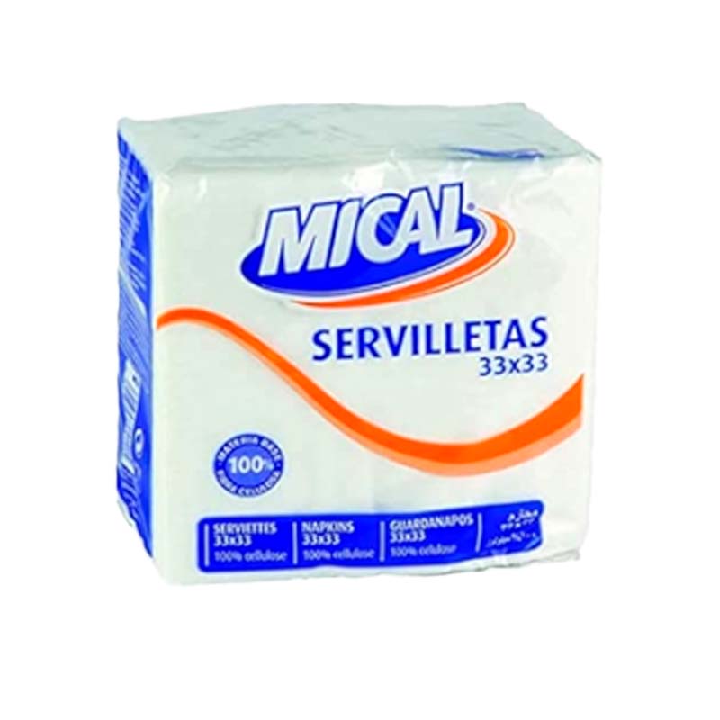 18722 MICAL NAPKINS WHITE 33X33 70PCS