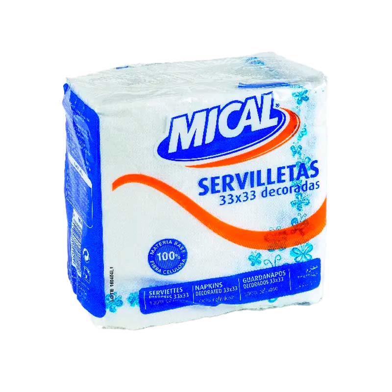2819 MICAL SERVILLETA DECORADA 33x33 70 UD