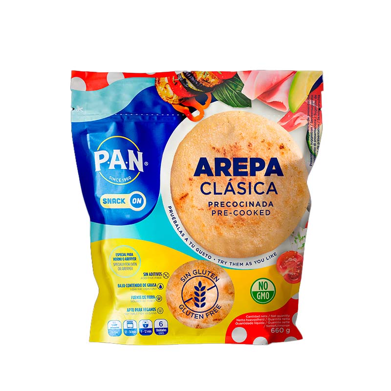 37360 P.A.N. AREPA CLASICA 660GR 6UNI