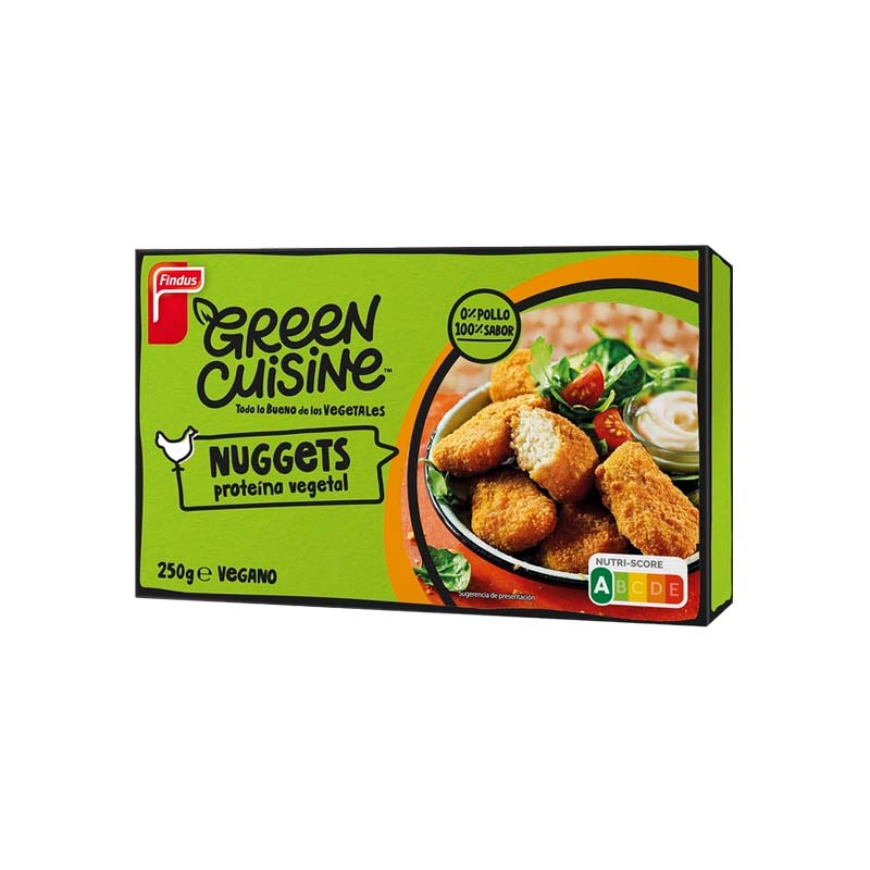 37385 FINDUS GREEN CUISINE NUGGETS PROTEINA VEGETAL 250G