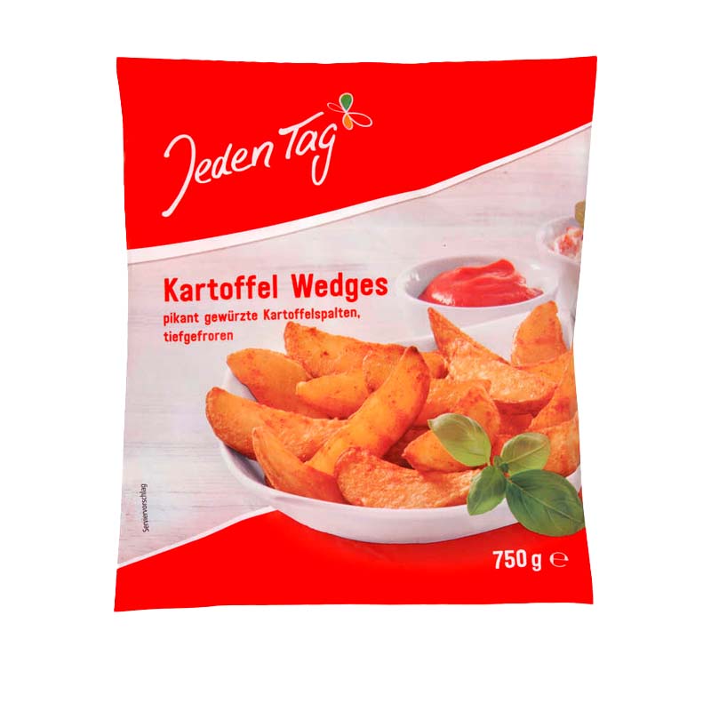 37434 JEDEN TAG JEDEN TAG KARTOFFEL WEDGES 750GR