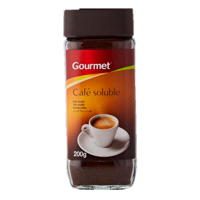 518127 GOURMET SOLUBLE COFFEE NATURAL 200GR