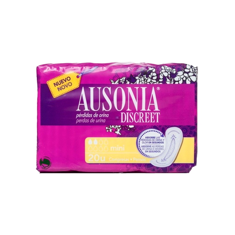 38021 AUSONIA DISCREET INCONTINENCE MINI 24UND