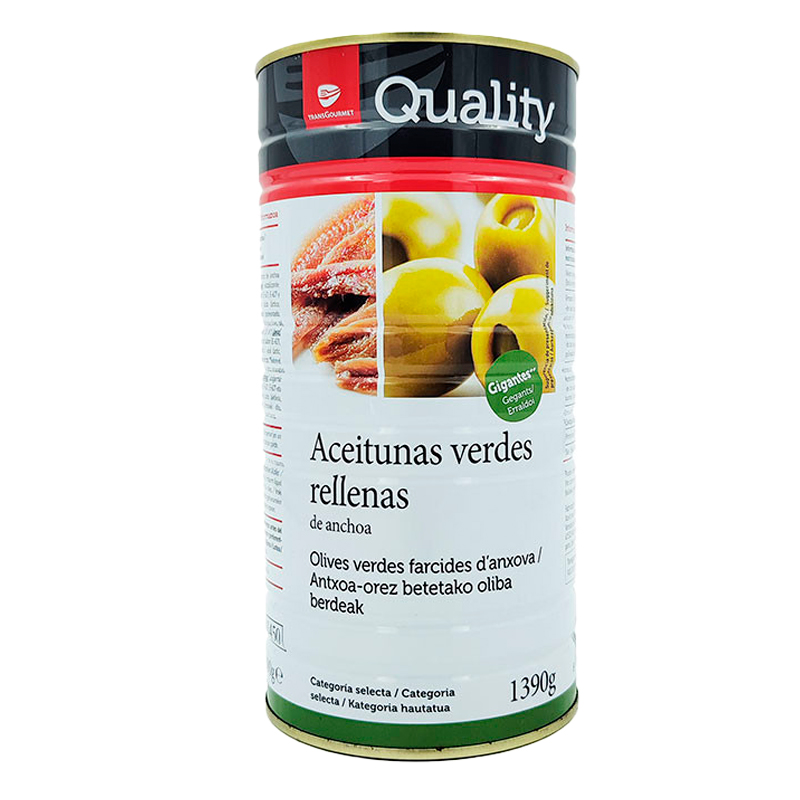 20461 OLIVES FARCIES GÉANTES DE QUALITÉ. 600 GR