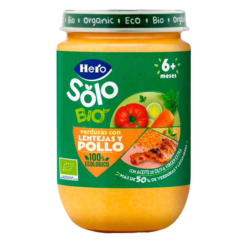 38065 HERO SOLO BIO-LINSEN MIT HUHN 190GR