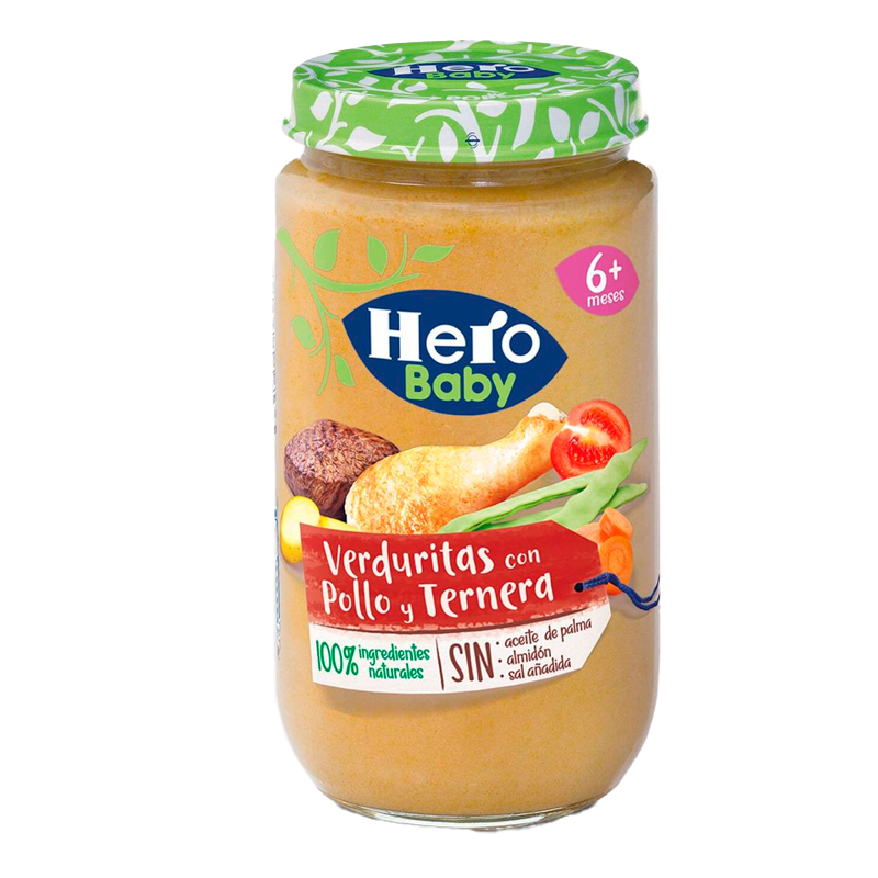 100006 HERO BABY POLLO-TERNE Y VERDURAS 235GR