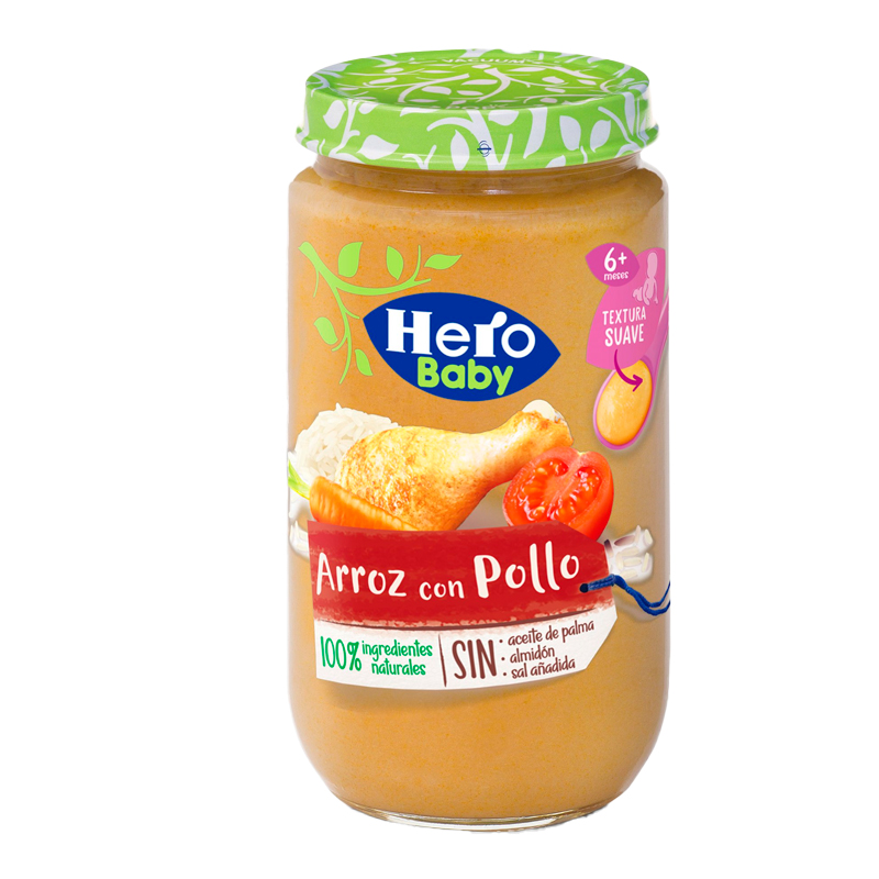 100013 HERO BABY POLLO-ARROZ 235GR