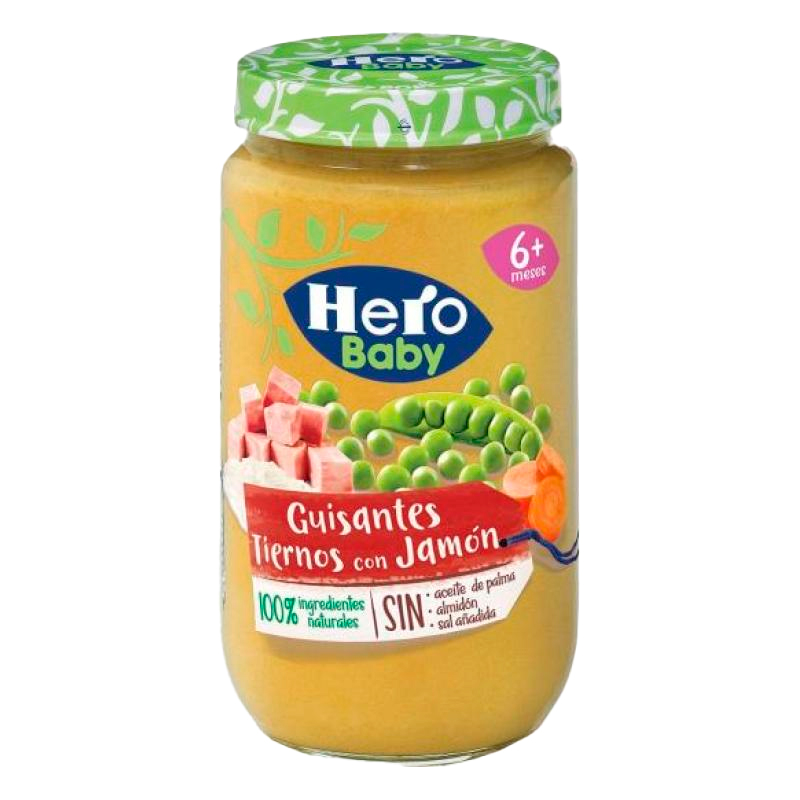 100037 HERO BABY JAMON Y VERDURA 235GR