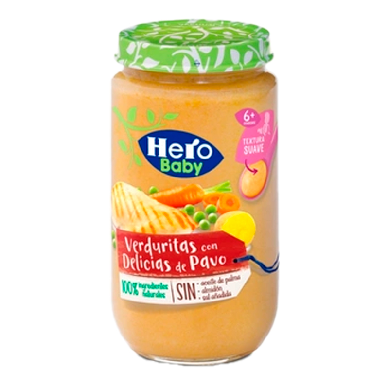 1400516 HERO BABY PAVO CON VERDURAS 235GR