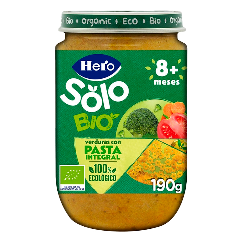 38066 HERO SOLO BIO GROENTEN MET VOLKOREN PASTA 190GR