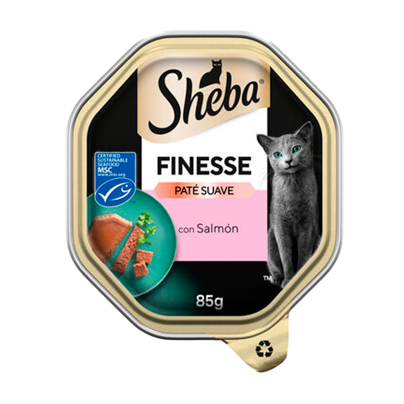 38009 SHEBA FINESSE SAUMON WET TUB 85GR