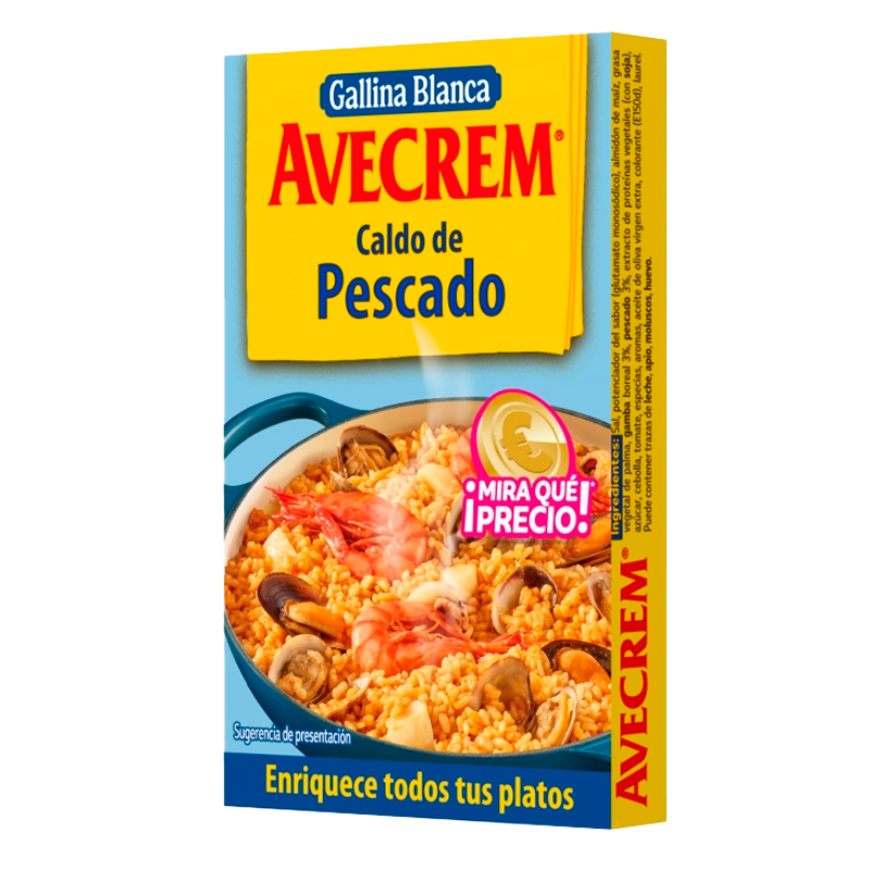38722 GALLINA BLANCA CALDO DE PESCADO 8 PAST