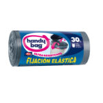 38803 HANDY BAG B.BASURA FIJACION ELASTICA 30L 12 UN