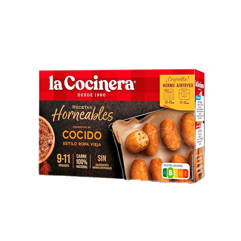 38893 LA COCINERA CROQUETAS COCIDO HORNO 340 GR