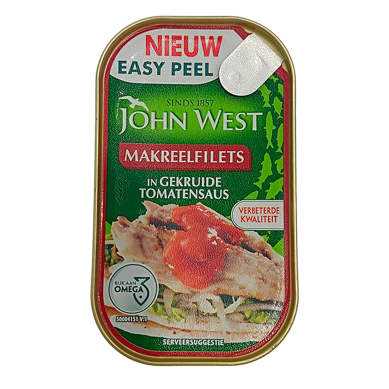 12352JWEST MAKRELENFILETS IN TOMATENSAUCE 125GR