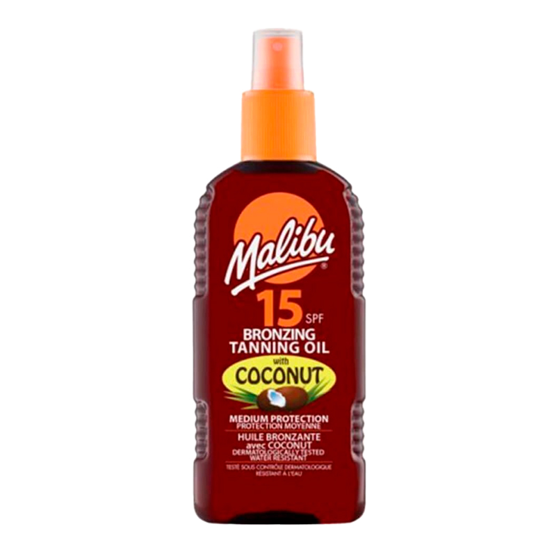 20559 MALIBU ACEITE DE COCO FP15 SPRAY 200 ML