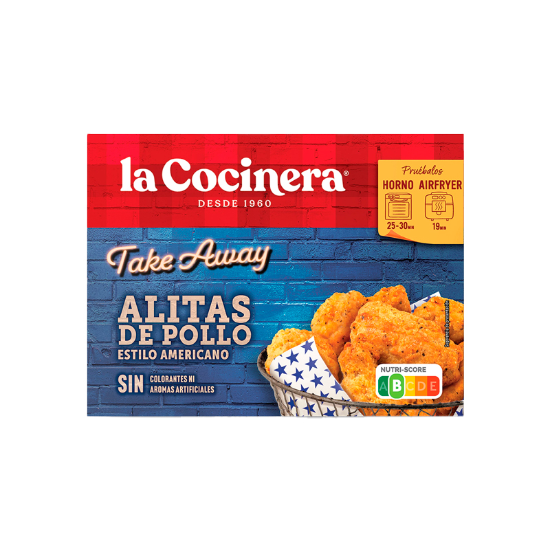39012 LA COCINERA AMERICAN STYLE CHICKEN WINGS 400GR