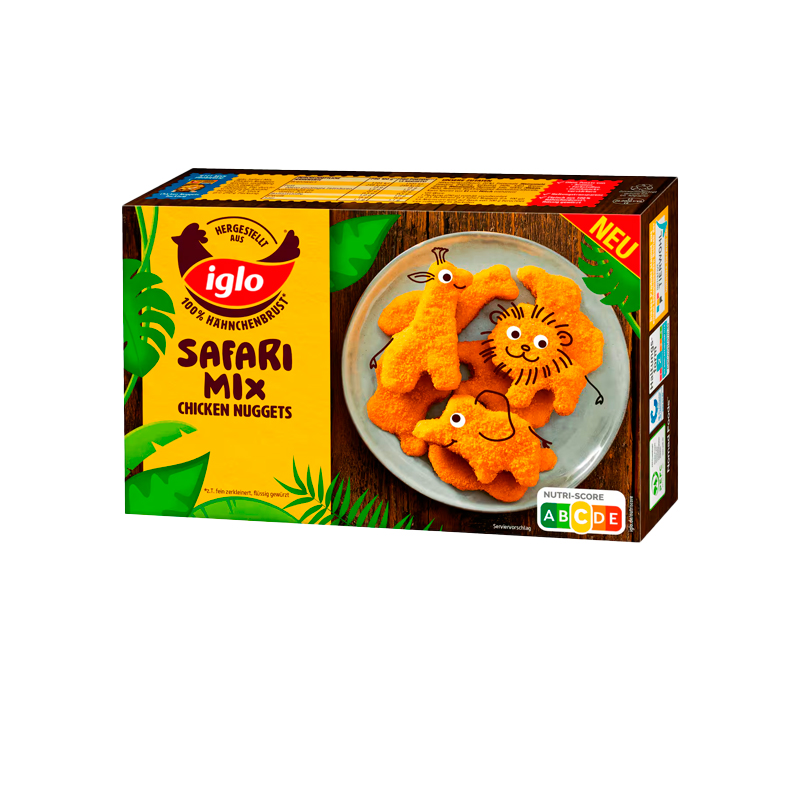 39052 IGLO SAFARI MIX CHICKEN NUGGETS 250GR