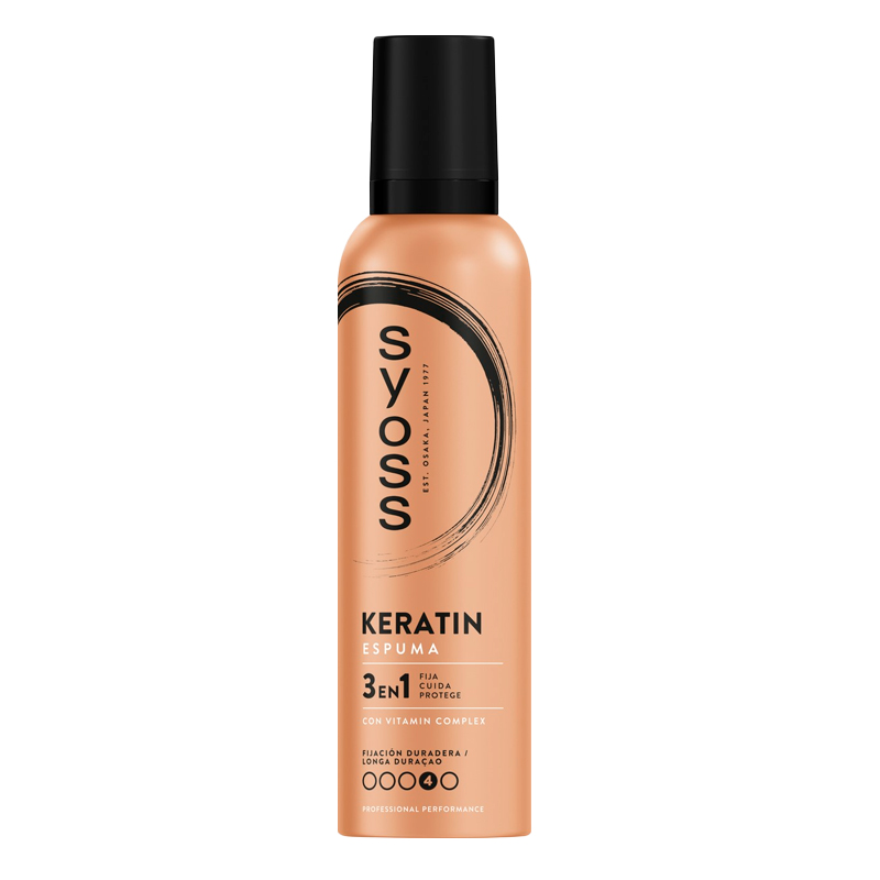 39080 SYOSS HAARMOUSSE KERATINE SPRAY 250ML