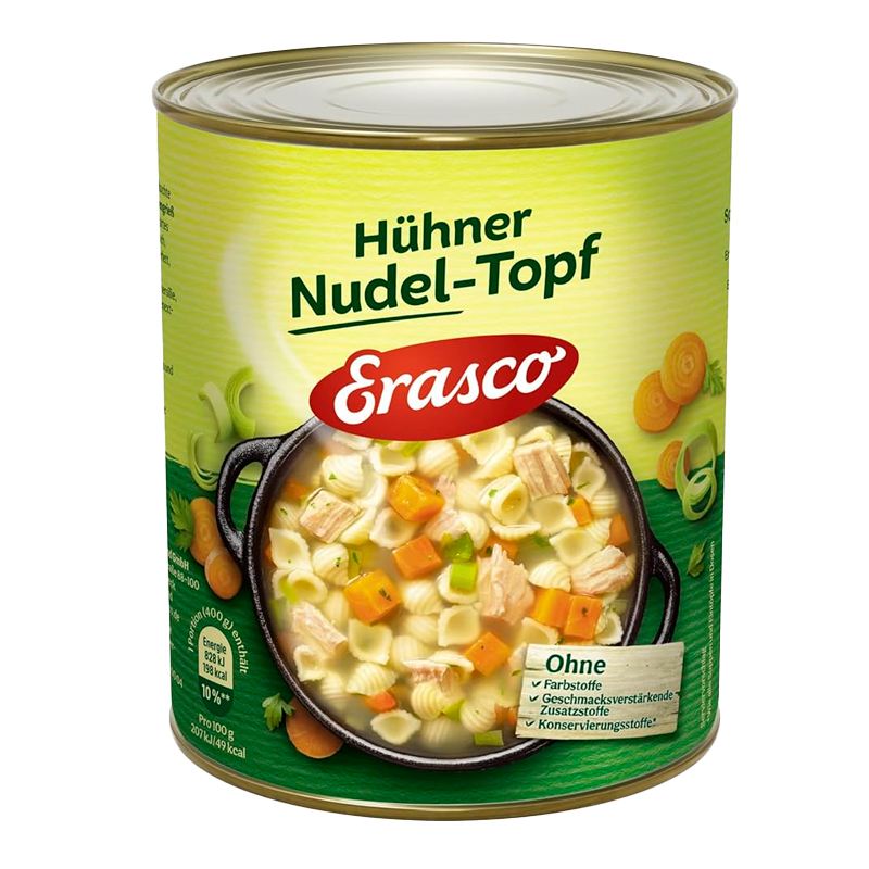 107630 ERASCO HÜHNER-NUDELTOPF 800GR