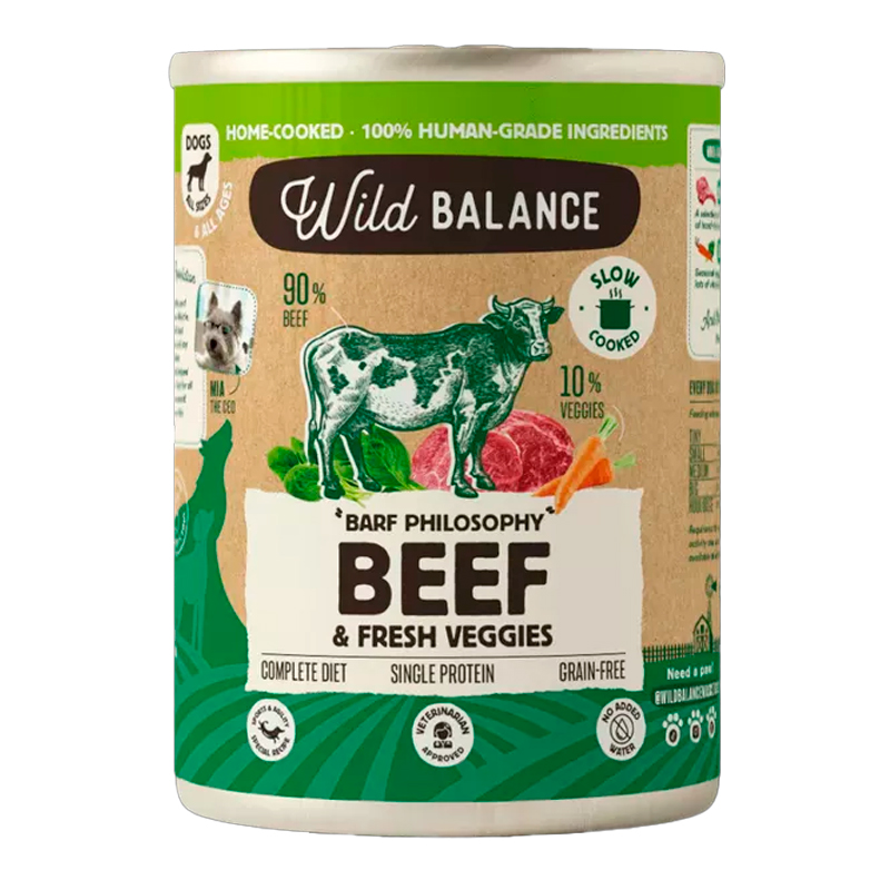 39325 WILD BALANCE KALBFLEISCH MIT FRISCHEM GEMÜSE 400GR