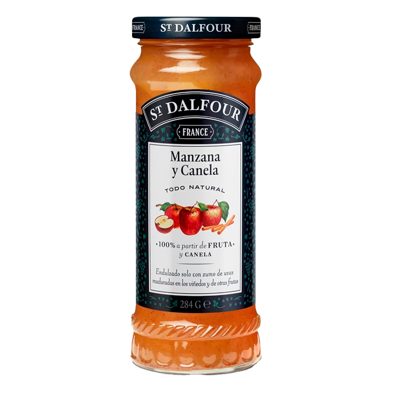 39590 ST. DALFOUR CONFITURA MANZANA Y CANELA 284GR
