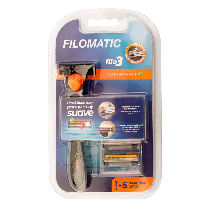 39851 FILOMATIC MAQUINA FILO 3 HOJAS- 5 RECAMBIOS