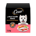 39489 CESAR SECO POLLO SALMON VERDURAS 1.4KG