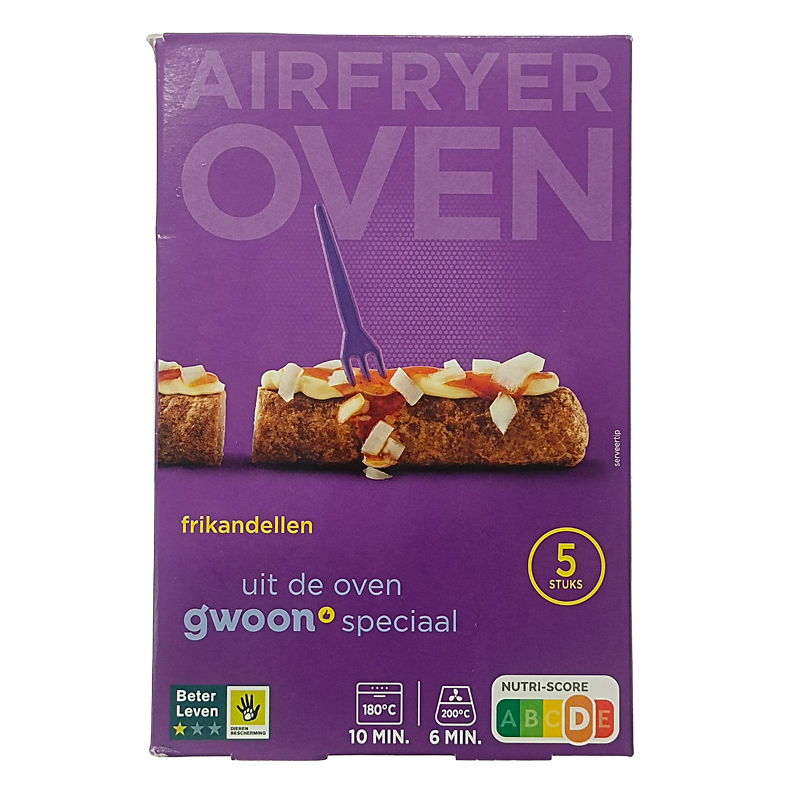 40320 GWOON FRIKANDELLEN OVEN AIRFRYER 350GR