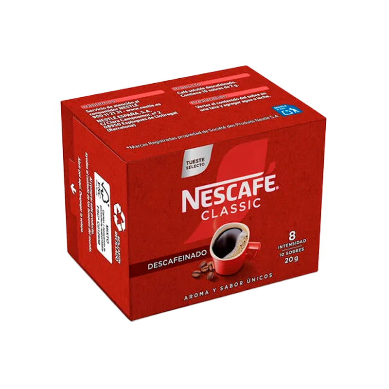 40369 NESCAFE DESCAFEINADO INTENSIDAD 8 SOBRES 20GR