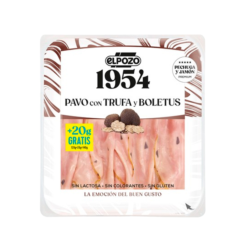 39972 EL POZO 1954 PAVO CON TRUFA Y BOLETUS 120GR