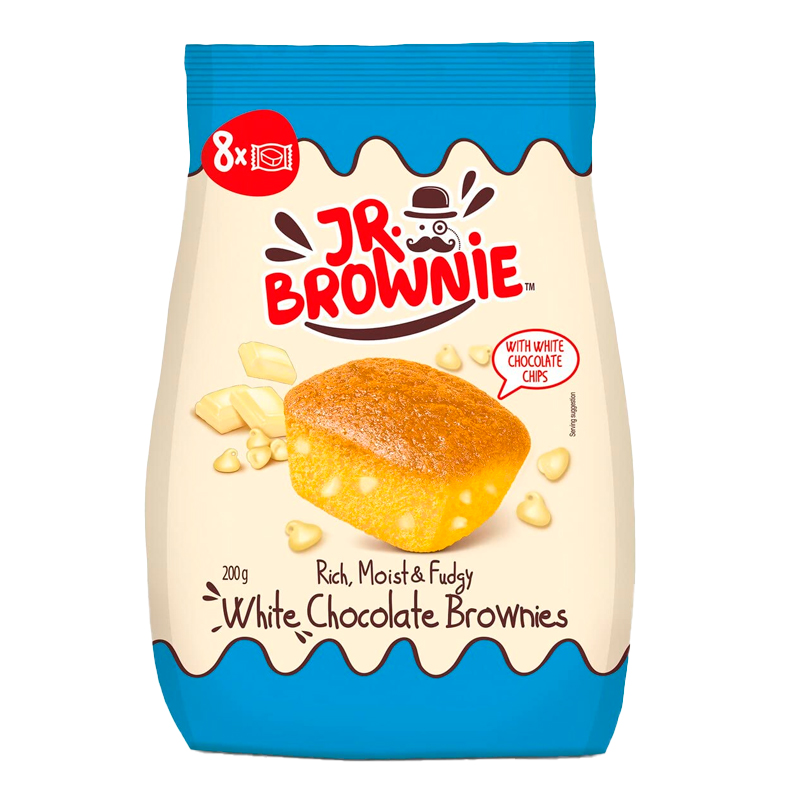 40651 JR. BROWNIE CHOCOLATE BLANCO 200GR