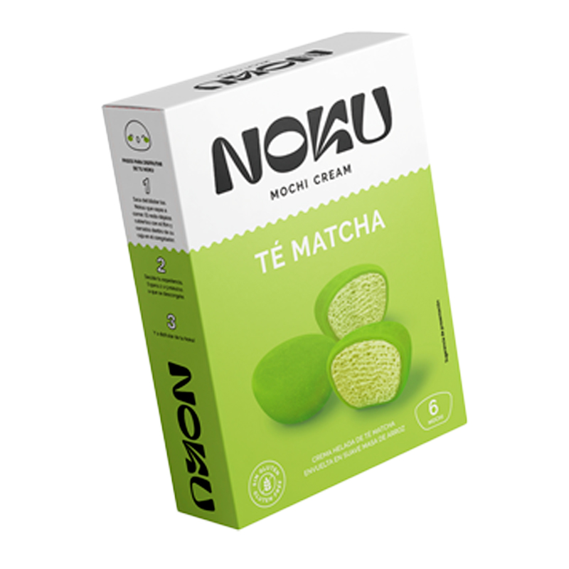 40747 NOKU PREMIUM MOCHI CREAM TE MATCHA 6 UNID
