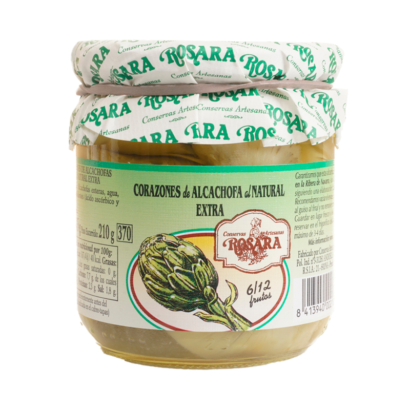 40884 ROSARA CORAZONES ALCACHOFAS TARRO 210GR